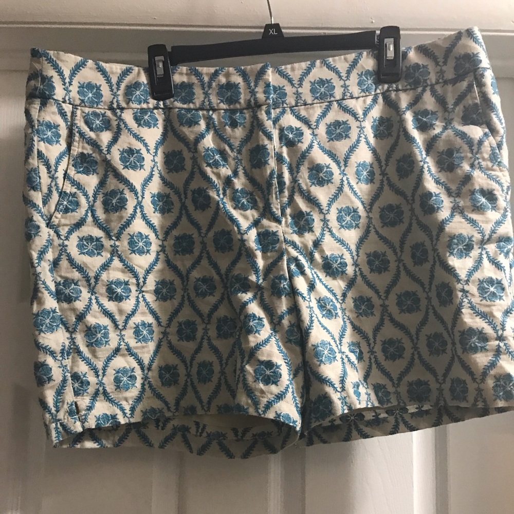 LOFT Embroidered Shorts